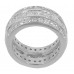 6.00 ct Princess And Round Cut Diamond Eternity Wedding Band Ring In 14 kt Gold